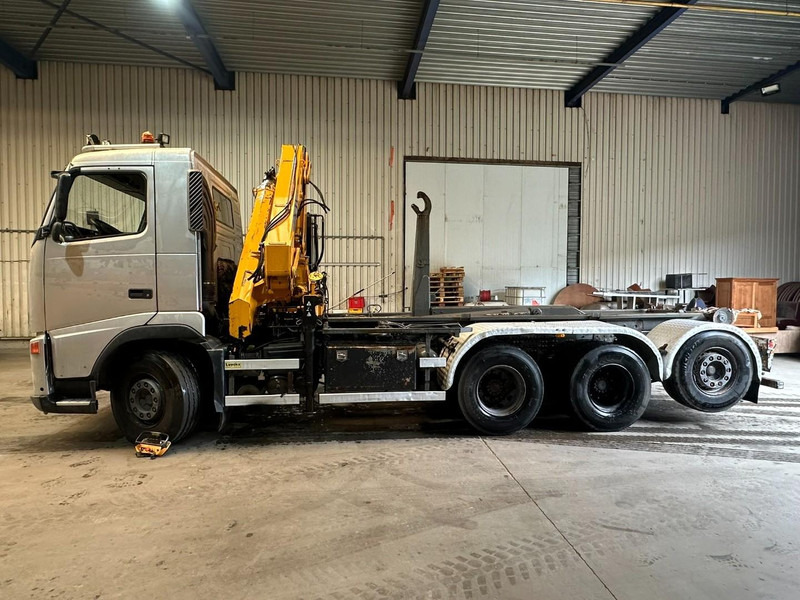 Camion ampliroll, Camion grue Volvo FH12-420 8x4 HOOKLIFT AJK + CRANE EFFER 250 - 3S - RADIO - TRIDEM LIFT + STEERING AXLE - I SHIFT - BE TRUCK: photos 8