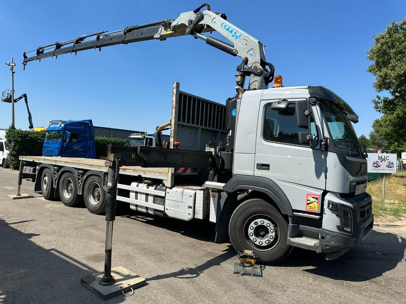 Volvo FMX 340 8x4 TRIDEM PRITSCHE + KRAN EFFER 265 / 6S - PLATFORM 7m50 - EURO 6 - RADIO - *473.000km* - BE TRUCK - Camion plateau, Camion grue: photos 2 Volvo FMX 340 8x4 TRIDEM PRITSCHE + KRAN EFFER 265 / 6S - PLATFORM 7m50 - EURO 6 - RADIO - *473.000km* - BE TRUCK - Camion plateau, Camion grue: photos 2