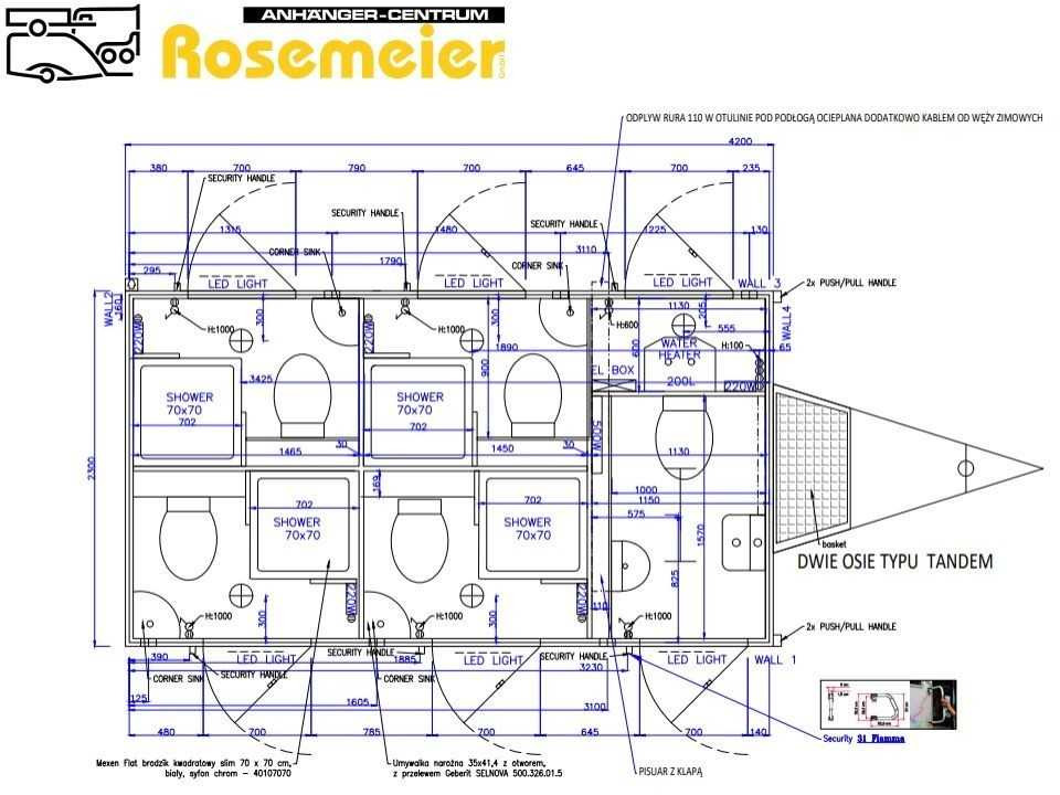 ROSEMEIER EW TA-NO Dusch + WC Kombi 4 Toilettenanhänger - Conteneur comme habitat, Remorque: photos 2 ROSEMEIER EW TA-NO Dusch + WC Kombi 4 Toilettenanhänger - Conteneur comme habitat, Remorque: photos 2