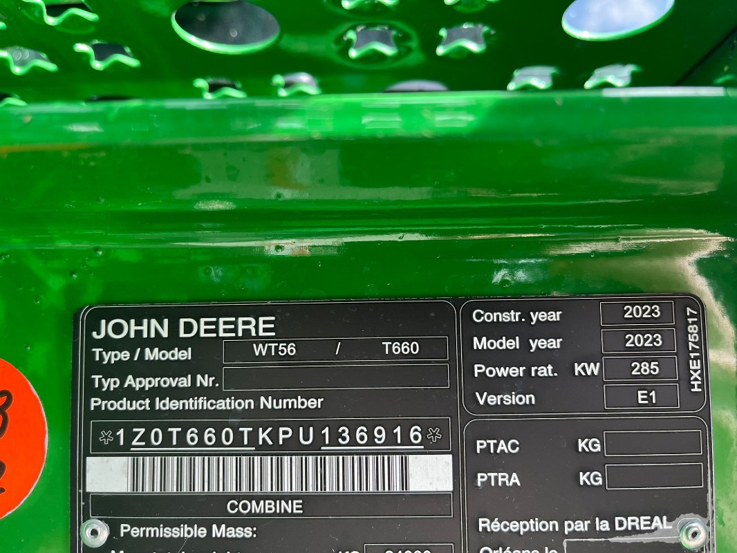 John Deere T660 - Moissonneuse-batteuse: photos 5 John Deere T660 - Moissonneuse-batteuse: photos 5
