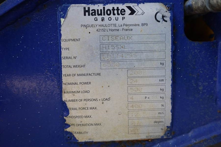 Nacelle ciseaux Haulotte H15SXL Diesel, 4x4 Drive, 15m Working Height, 500k: photos 6