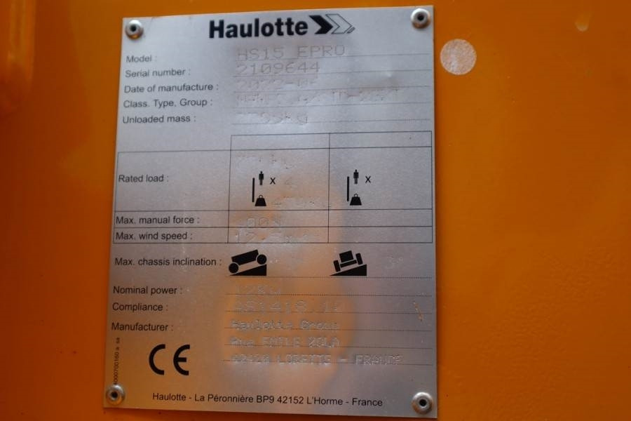 Nacelle ciseaux Haulotte HS15EPRO Valid Inspection, *Guarantee! Full Electr: photos 12