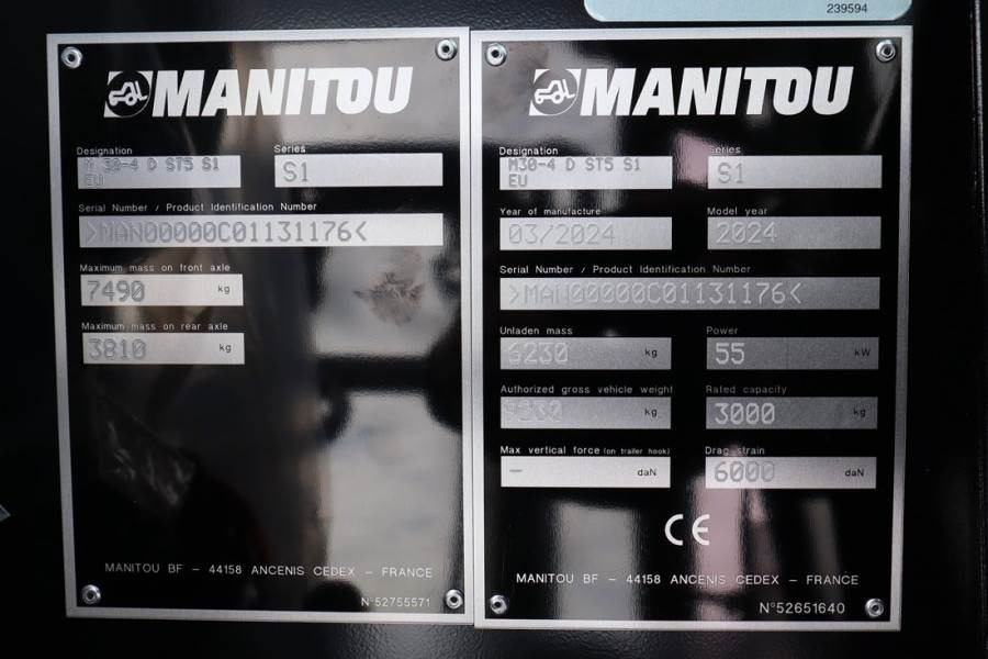 Manitou M30-4 Valid inspection, *Guarantee! Diesel, 4x4 D - Chariot tout terrain: photos 4 Manitou M30-4 Valid inspection, *Guarantee! Diesel, 4x4 D - Chariot tout terrain: photos 4
