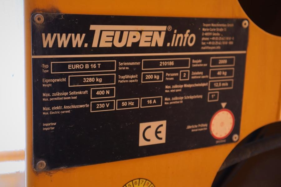 Teupen EURO B16T As-Is, Driving Licence B/3, Diesel, 16m - Camion avec nacelle: photos 5 Teupen EURO B16T As-Is, Driving Licence B/3, Diesel, 16m - Camion avec nacelle: photos 5