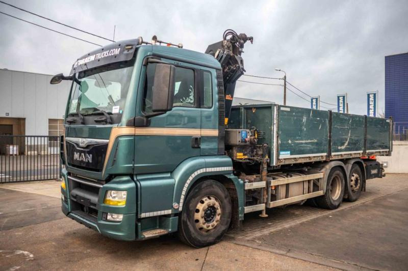 MAN TGS 26.440 BL + HMF 1520 - Camion benne, Camion grue: photos 5 MAN TGS 26.440 BL + HMF 1520 - Camion benne, Camion grue: photos 5