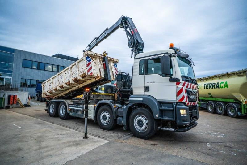 MAN TGS 32.420 BL + HIAB X-HIDUO 188/3x - Camion ampliroll, Camion grue: photos 2 MAN TGS 32.420 BL + HIAB X-HIDUO 188/3x - Camion ampliroll, Camion grue: photos 2