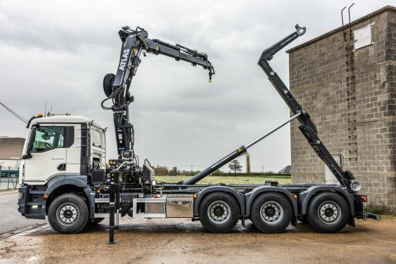 MAN TGS 35.520 BL - ATLAS 240.2E - Camion ampliroll, Camion grue: photos 2 MAN TGS 35.520 BL - ATLAS 240.2E - Camion ampliroll, Camion grue: photos 2