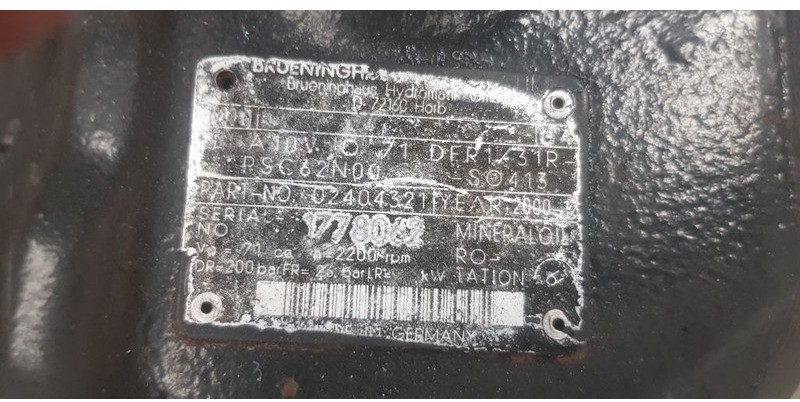 Kalmar A10V O 71 - Hydraulique: photos 2 Kalmar A10V O 71 - Hydraulique: photos 2