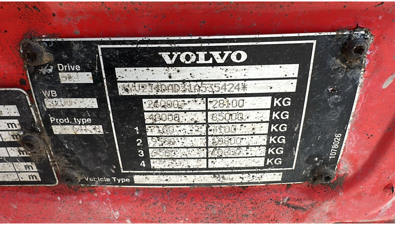 Tracteur routier Volvo FM 12 - 420 (6X4 / TRACTEUR ORIGINAL / BOITE MANUELLE / MANUAL GEARBOX / PROPRE): photos 20