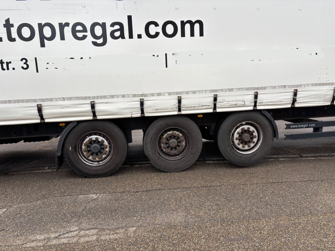 Kögel SN24, Edscha, Schiebeplane, BPW-Achse - Semi-remorque rideaux coulissants: photos 5 Kögel SN24, Edscha, Schiebeplane, BPW-Achse - Semi-remorque rideaux coulissants: photos 5