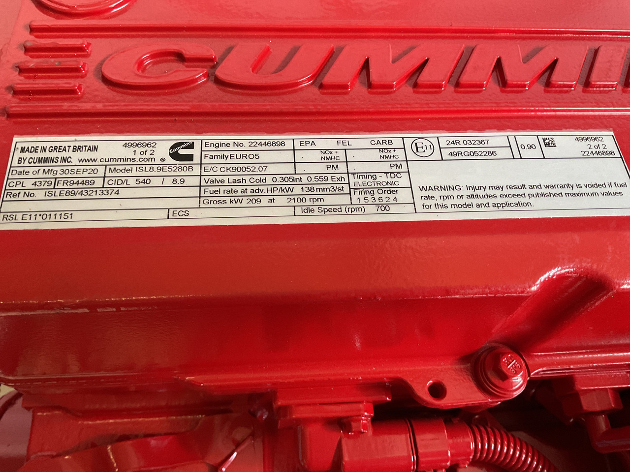 Cummins ISL 8.9 - Moteur: photos 3 Cummins ISL 8.9 - Moteur: photos 3