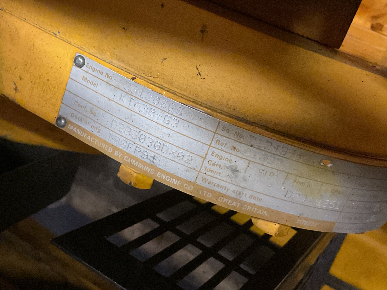 Cummins KTA38G3, 1000KVA Generatorset. Low hours and complete. - Groupe électrogène: photos 5 Cummins KTA38G3, 1000KVA Generatorset. Low hours and complete. - Groupe électrogène: photos 5