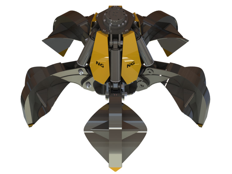 ORANGE PEEL GRAPPLE - SCRAP GRAPPLE - GREIFER - Grappin pour Pelle: photos 3 ORANGE PEEL GRAPPLE - SCRAP GRAPPLE - GREIFER - Grappin pour Pelle: photos 3