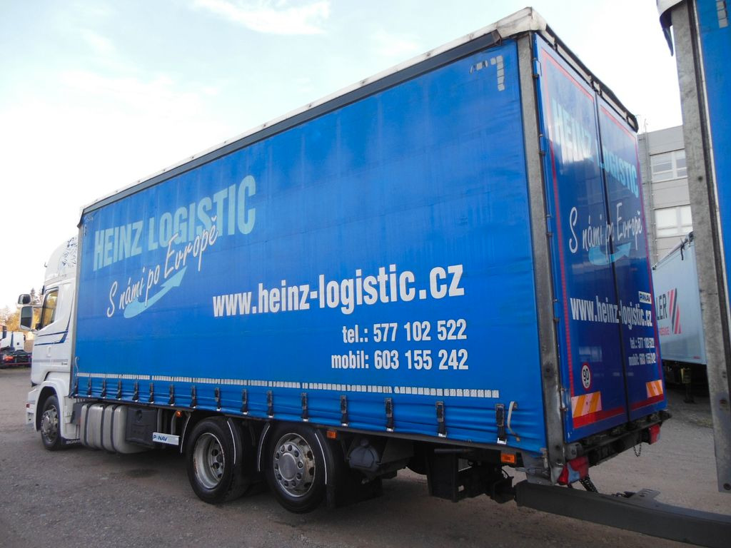 Camion à rideaux coulissants Scania R410, JUMBOZUG 120M3, RETARDER, TOP STAND!!: photos 6