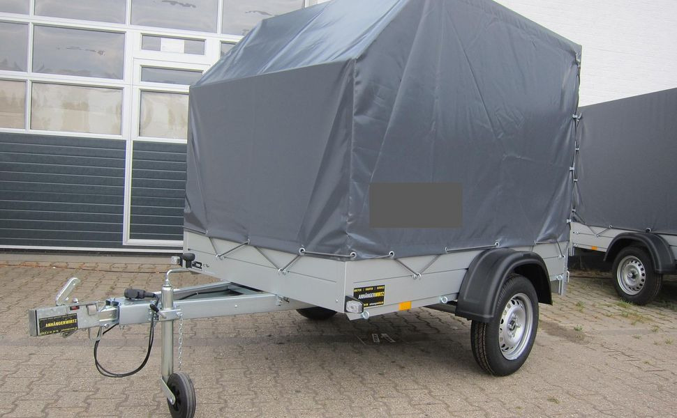 Aluliner Planen Anhänger GT 750 211x126x150cm +Hochplane aero grau (XS) 750kg - Remorque voiture: photos 1 Aluliner Planen Anhänger GT 750 211x126x150cm +Hochplane aero grau (XS) 750kg - Remorque voiture: photos 1