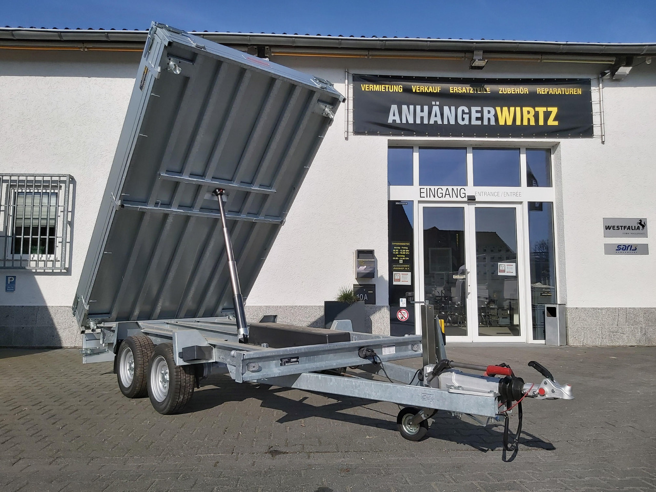 Anssems Kipper KSX 3500 Elektrisch 305x178x35cm Stahlboden niedrig Fahrgestell 3500kg - Remorque benne: photos 2 Anssems Kipper KSX 3500 Elektrisch 305x178x35cm Stahlboden niedrig Fahrgestell 3500kg - Remorque benne: photos 2