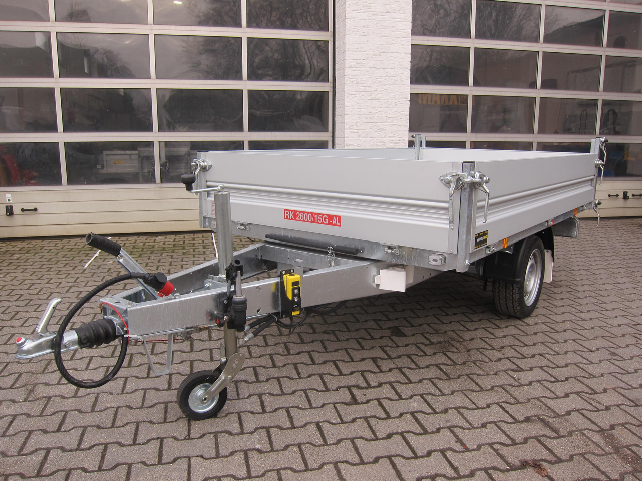 Pongratz Kipper RK 2600/15 G-AL Elektrisch + Notpumpe 260x151x36cm Stahlboden Pendel 13" 1800kg - Remorque benne: photos 2 Pongratz Kipper RK 2600/15 G-AL Elektrisch + Notpumpe 260x151x36cm Stahlboden Pendel 13" 1800kg - Remorque benne: photos 2