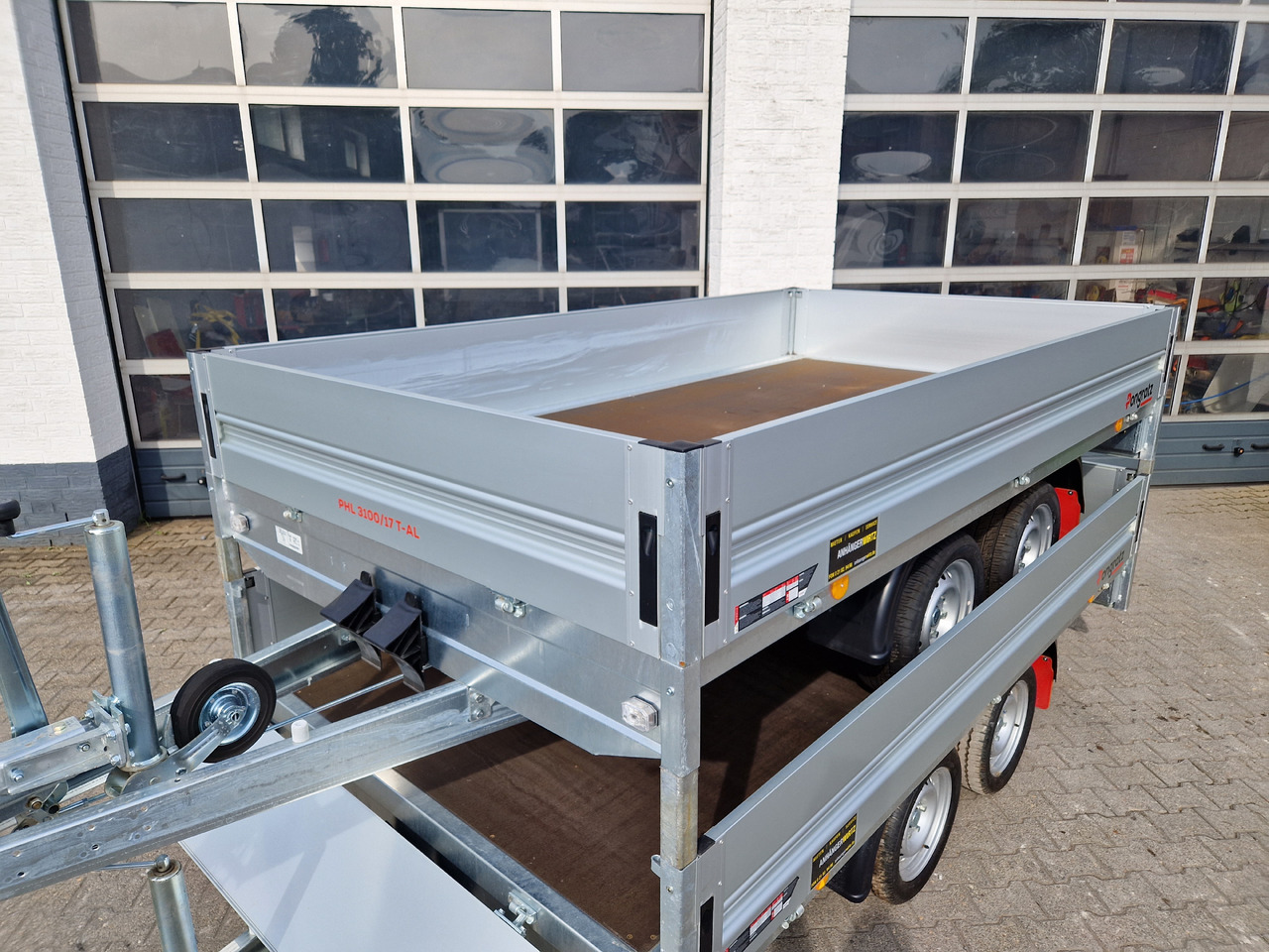 Pongratz Pritschenhochlader PHL 3100/17 T-AL-S 310x170x36cm 13" (M) 2000kg - Remorque plateau: photos 1 Pongratz Pritschenhochlader PHL 3100/17 T-AL-S 310x170x36cm 13" (M) 2000kg - Remorque plateau: photos 1