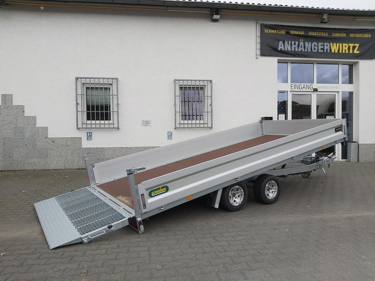 Unsinn Maschinentransporter PKL 3042-10-2040 426x204x350cm easyload Alufelgen 3000kg - Remorque plateau: photos 1 Unsinn Maschinentransporter PKL 3042-10-2040 426x204x350cm easyload Alufelgen 3000kg - Remorque plateau: photos 1