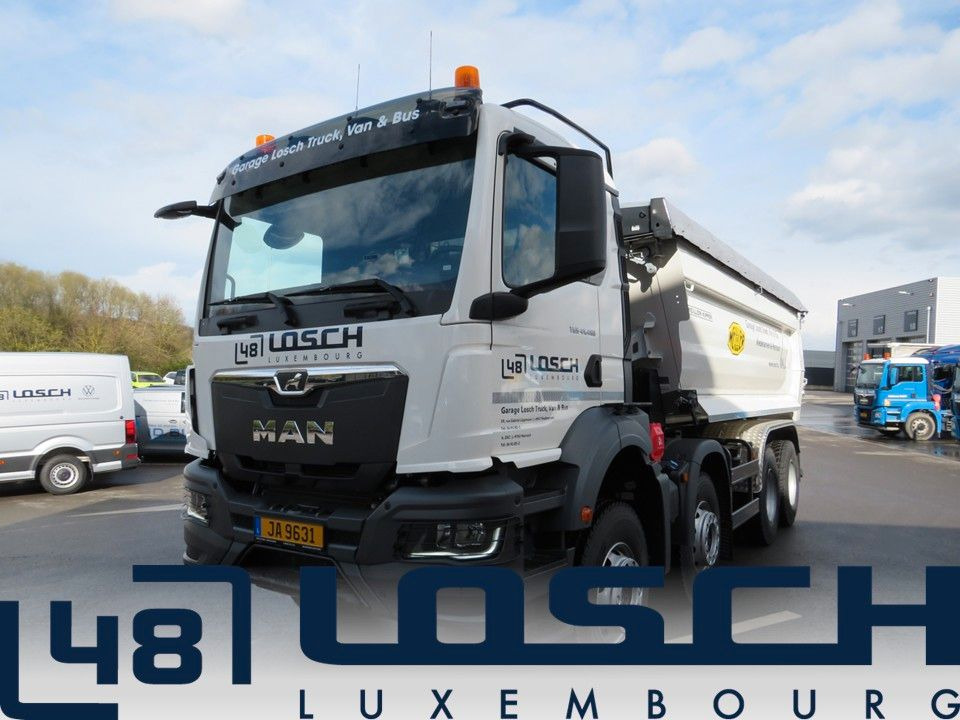 Camion benne MAN TGS 41.480 BB CH 8x4 Meiller Mulde: photos 1