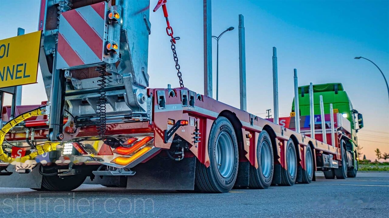 STU 4 Axle Extendable Lowbed Trailer - Semi-remorque surbaissé: photos 3 STU 4 Axle Extendable Lowbed Trailer - Semi-remorque surbaissé: photos 3