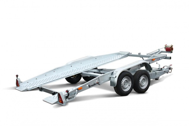 Brenderup Autotransportanhänger U110, AT2500LBTB, 2,5 to. 4000 x 1920 mm - Remorque porte-voitures: photos 1 Brenderup Autotransportanhänger U110, AT2500LBTB, 2,5 to. 4000 x 1920 mm - Remorque porte-voitures: photos 1
