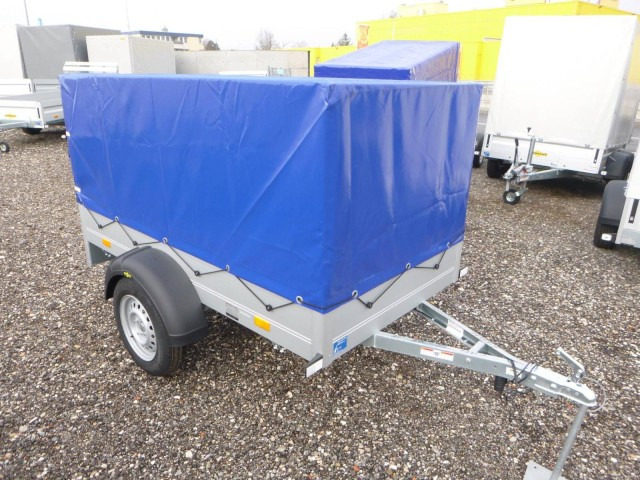 Humbaur Startrailer H 752010 mit Hochplane 750 kg 2050x1095x300mm - Remorque voiture: photos 1 Humbaur Startrailer H 752010 mit Hochplane 750 kg 2050x1095x300mm - Remorque voiture: photos 1