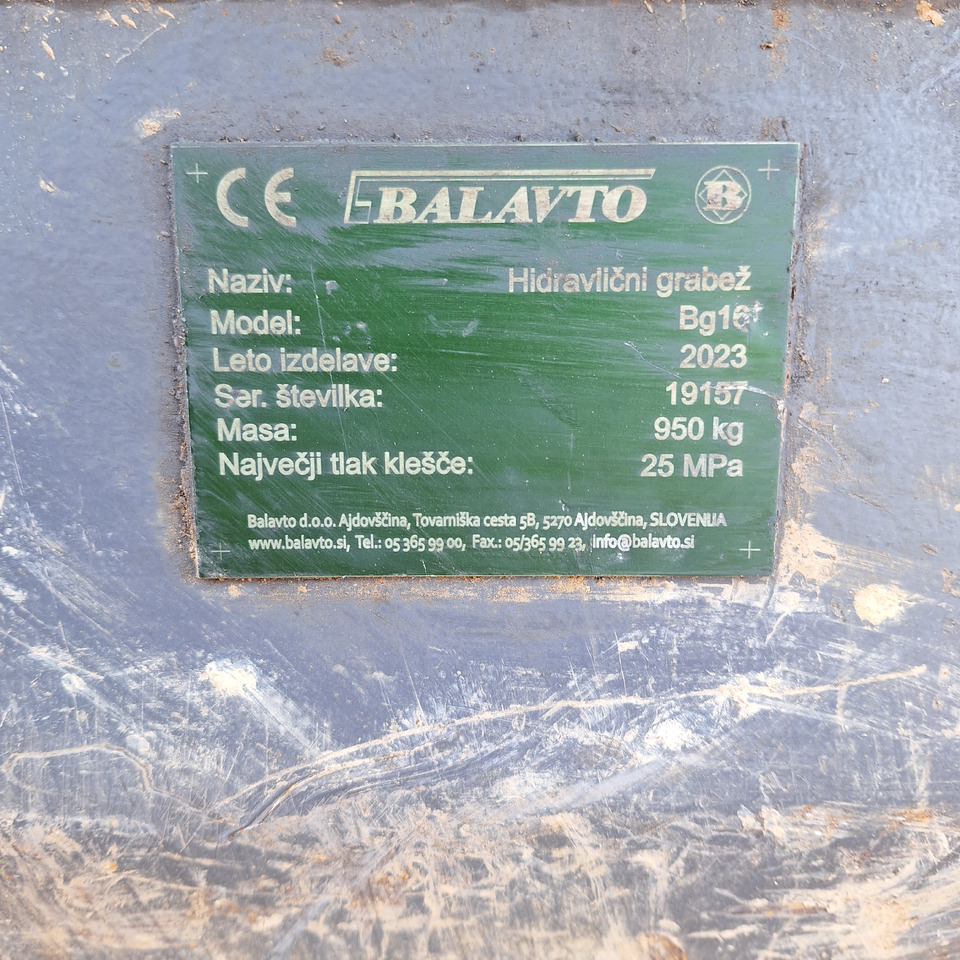 Grappin pour Pelle Balavto grab BG 16 S70 for 18-25 ton excavators: photos 17
