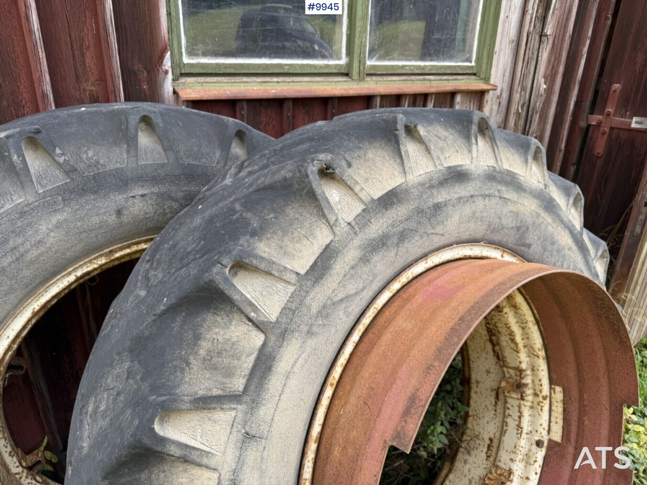 2 tractor tires with rims and rings - Roue complète pour Tracteur agricole: photos 3 2 tractor tires with rims and rings - Roue complète pour Tracteur agricole: photos 3