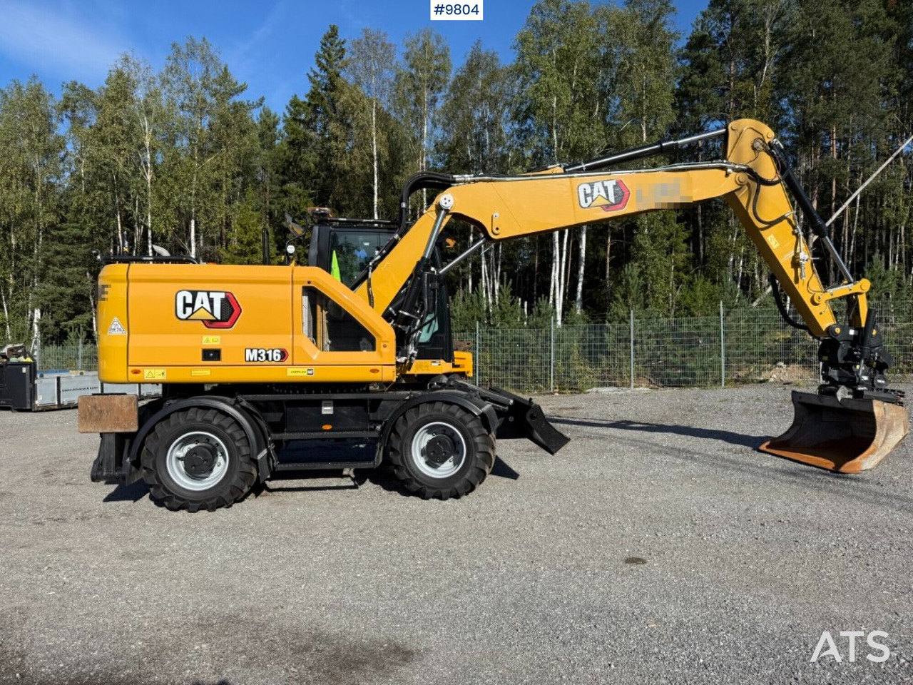 CAT M316 wheel excavator with tiltrotator, 3D excavation system, and grader bucket - Pelle sur pneus: photos 2 CAT M316 wheel excavator with tiltrotator, 3D excavation system, and grader bucket - Pelle sur pneus: photos 2