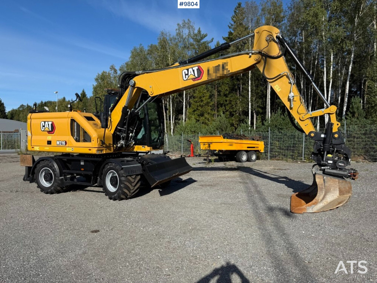 CAT M316 wheel excavator with tiltrotator, 3D excavation system, and grader bucket - Pelle sur pneus: photos 1 CAT M316 wheel excavator with tiltrotator, 3D excavation system, and grader bucket - Pelle sur pneus: photos 1