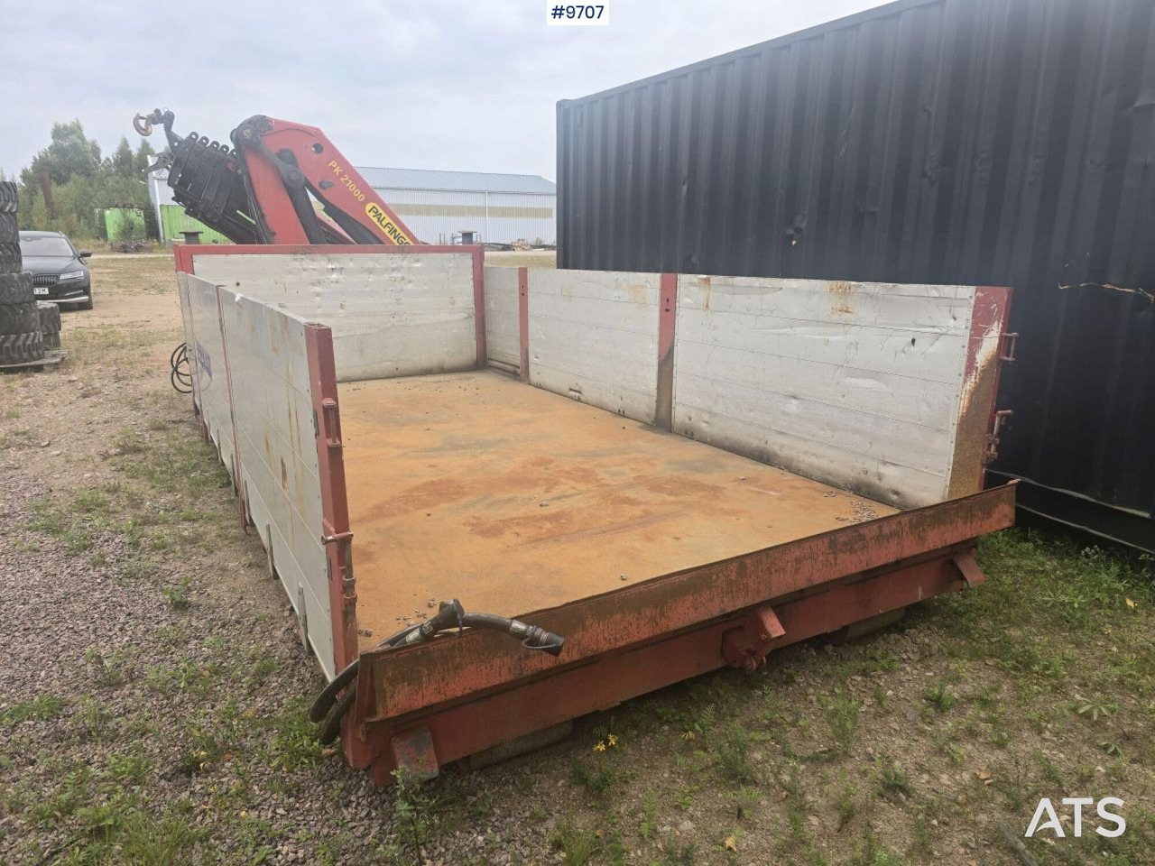 Crane flatbed Palfinger 21 t/m - Carrosserie plateau: photos 3 Crane flatbed Palfinger 21 t/m - Carrosserie plateau: photos 3