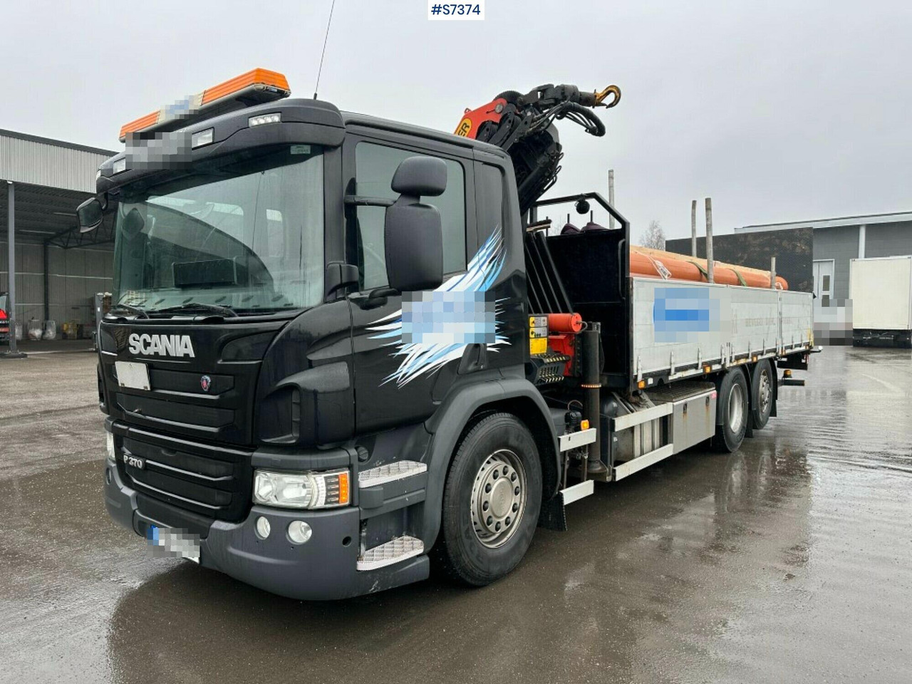 Crane truck Scania P370 with Palfinger PK18002-EH and tail lift - Camion grue: photos 1 Crane truck Scania P370 with Palfinger PK18002-EH and tail lift - Camion grue: photos 1