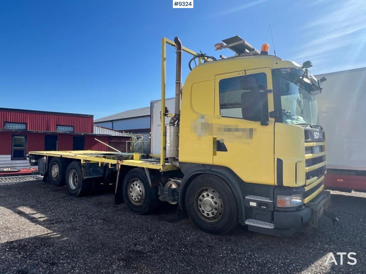 Flatbed truck Scania R124GB8X26NB420 - Camion plateau: photos 4 Flatbed truck Scania R124GB8X26NB420 - Camion plateau: photos 4
