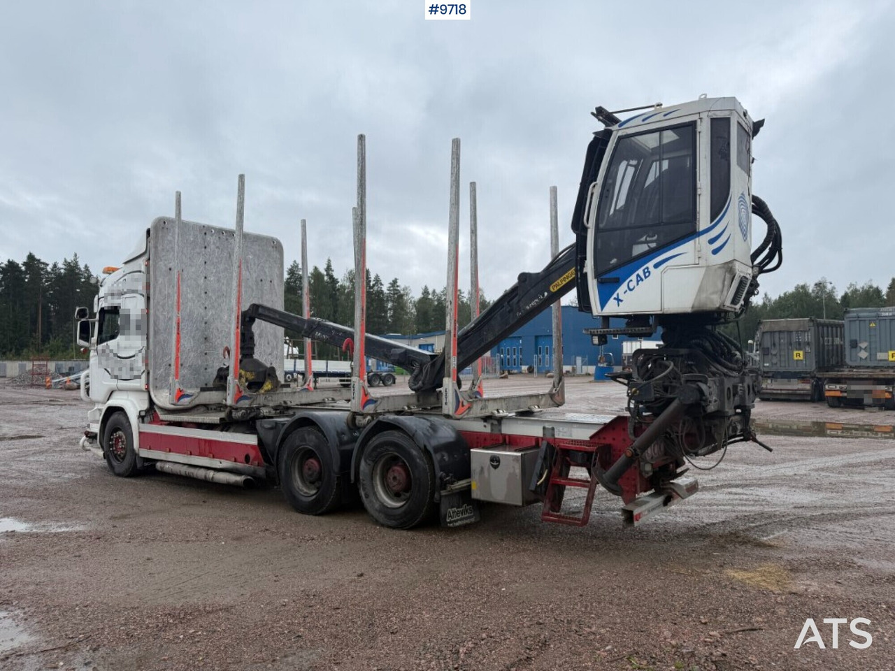 Log truck Scania R520 with crane - Camion grumier, Camion grue: photos 3 Log truck Scania R520 with crane - Camion grumier, Camion grue: photos 3