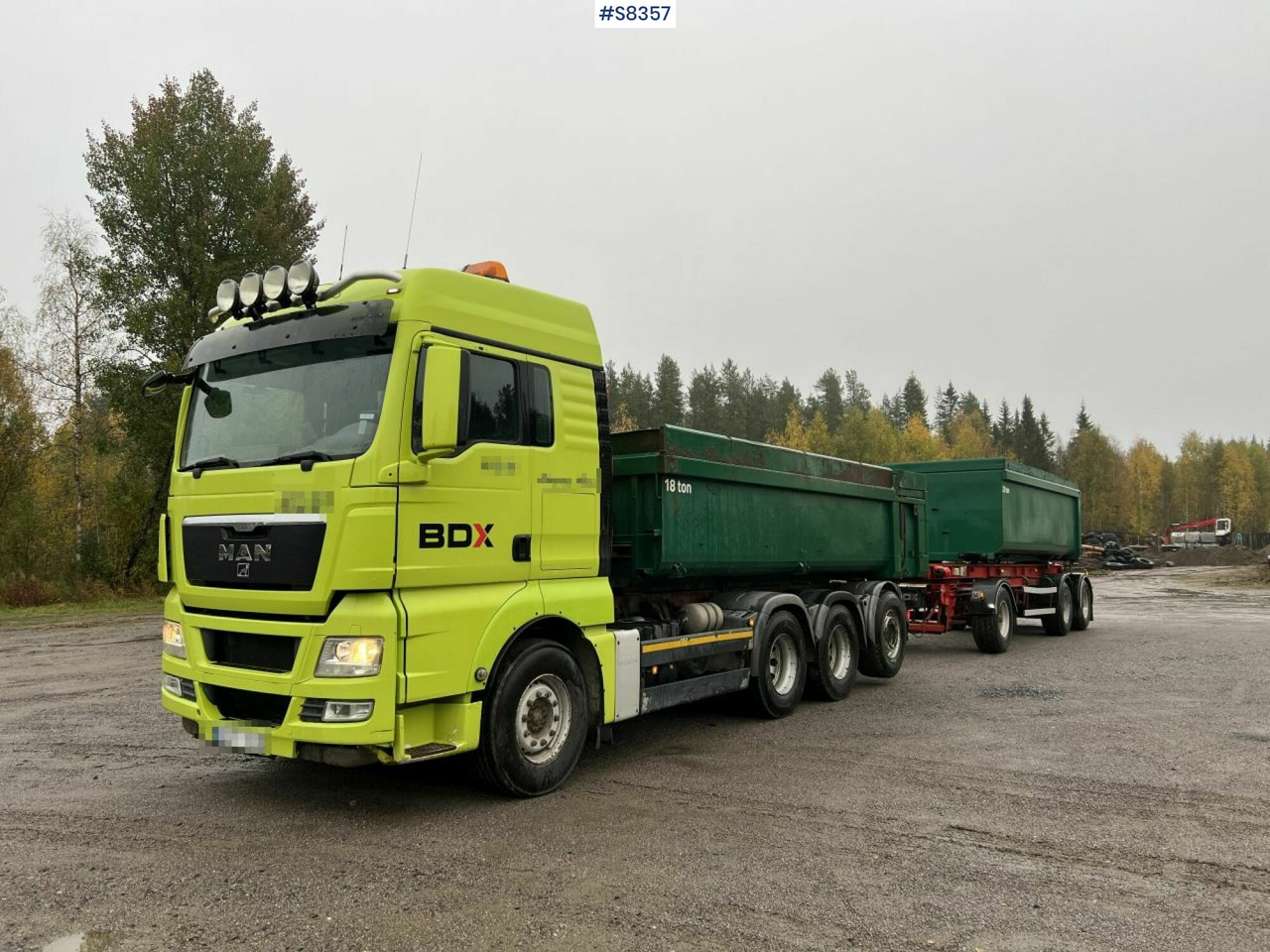 MAN TGF 35.540 med RKP 3-9.0 Vagn Gravel (Cassette) SEE VIDEO - Camion benne: photos 1 MAN TGF 35.540 med RKP 3-9.0 Vagn Gravel (Cassette) SEE VIDEO - Camion benne: photos 1