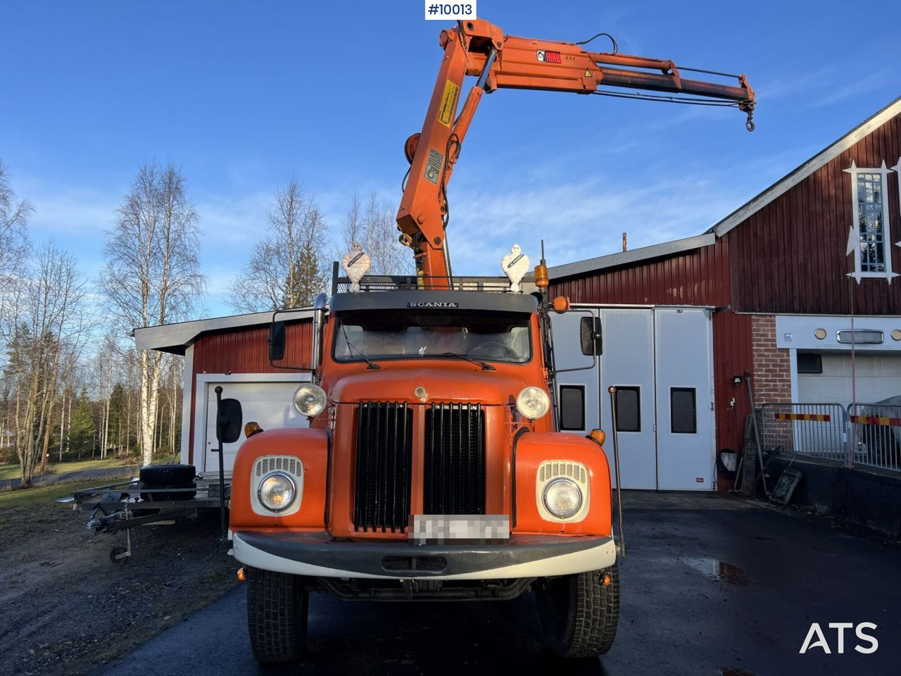 SCANIA L86 S46 Crane truck/tipper truck with attachments - Camion benne, Camion grue: photos 2 SCANIA L86 S46 Crane truck/tipper truck with attachments - Camion benne, Camion grue: photos 2