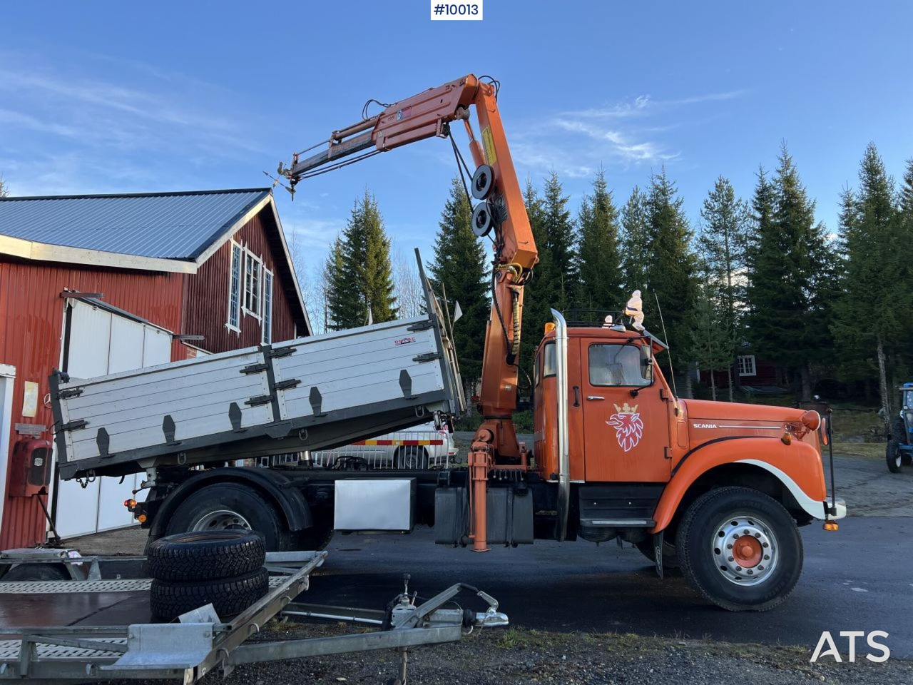 SCANIA L86 S46 Crane truck/tipper truck with attachments - Camion benne, Camion grue: photos 3 SCANIA L86 S46 Crane truck/tipper truck with attachments - Camion benne, Camion grue: photos 3