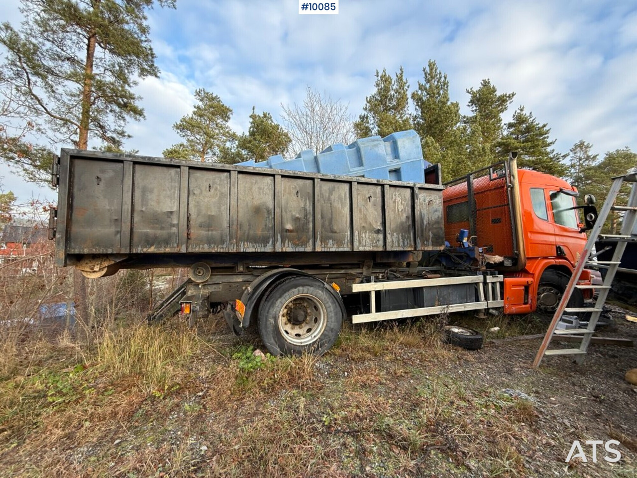 Scania P94G 300 Crane truck with flatbed Rep. object - Camion ampliroll, Camion grue: photos 5 Scania P94G 300 Crane truck with flatbed Rep. object - Camion ampliroll, Camion grue: photos 5