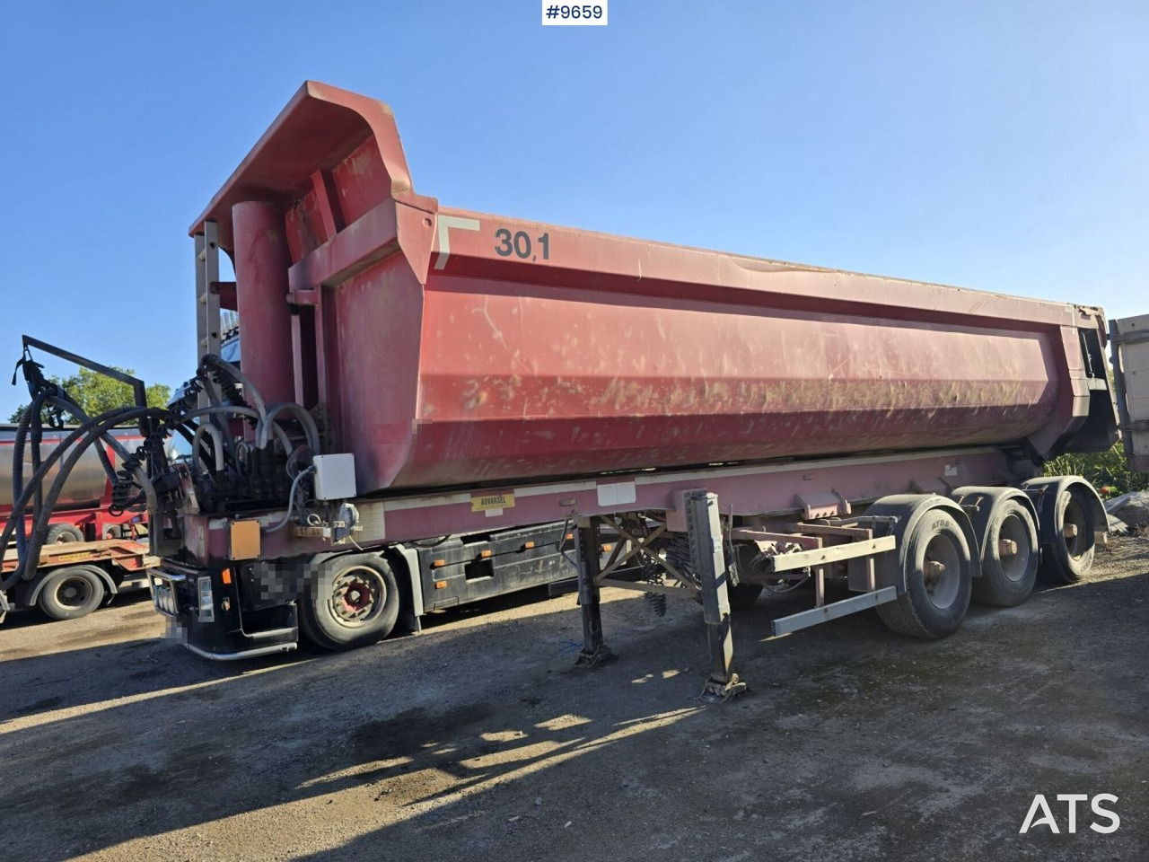 Tipper trailer Damm SE-42T - Semi-remorque benne: photos 1 Tipper trailer Damm SE-42T - Semi-remorque benne: photos 1