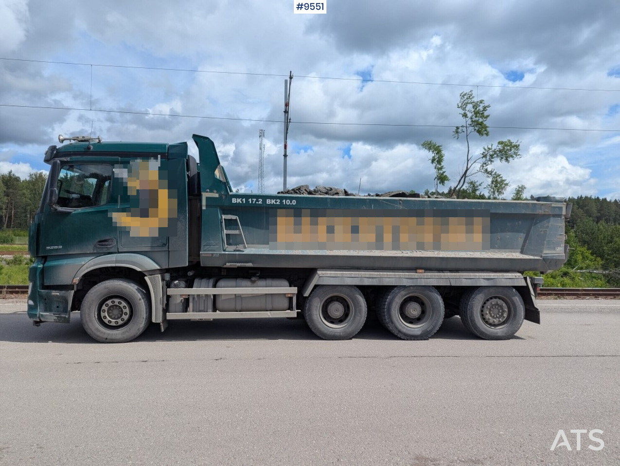 Tipper truck Mercedes Benz Arocs 3253 with Zetterberg flatbed - Camion benne: photos 3 Tipper truck Mercedes Benz Arocs 3253 with Zetterberg flatbed - Camion benne: photos 3
