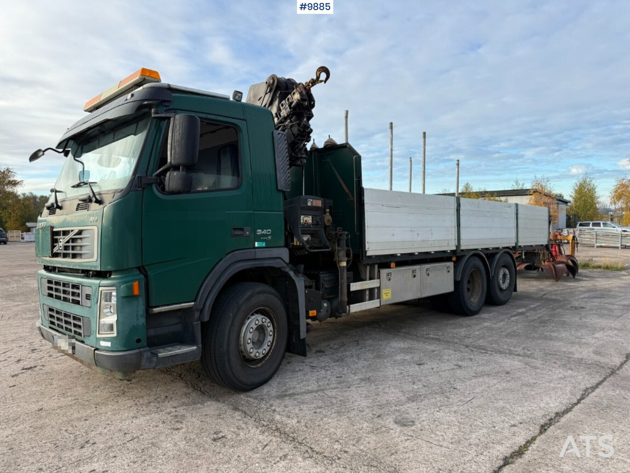 Volvo FM 340 6x2 crane truck with Hiab 220 (VIDEO) - Camion plateau, Camion grue: photos 1 Volvo FM 340 6x2 crane truck with Hiab 220 (VIDEO) - Camion plateau, Camion grue: photos 1