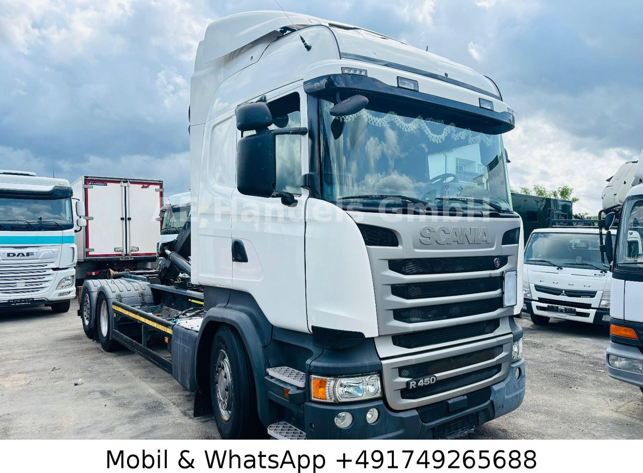 Scania R450 LL 6x2 *Retarder/Hiab-OPT20S59/Standklima - Camion ampliroll: photos 1 Scania R450 LL 6x2 *Retarder/Hiab-OPT20S59/Standklima - Camion ampliroll: photos 1