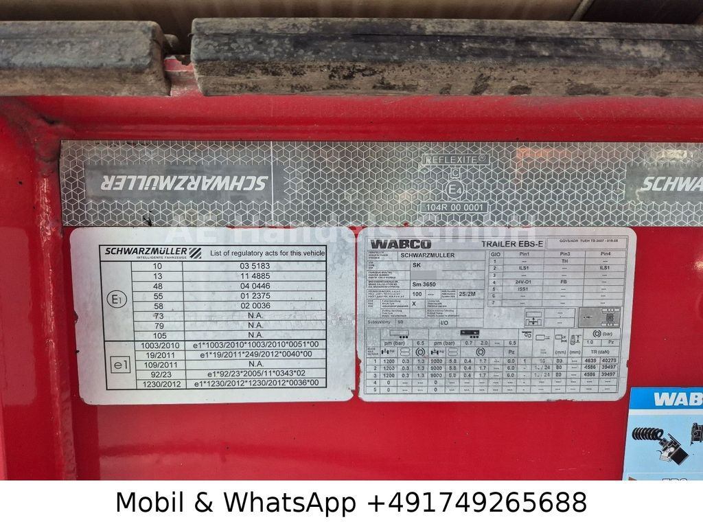 Schwarzmüller SK Thermo-Hardox *24m³/1.Lift/Wabco-Smartboard  — crédit-bail Schwarzmüller SK Thermo-Hardox *24m³/1.Lift/Wabco-Smartboard: photos 18