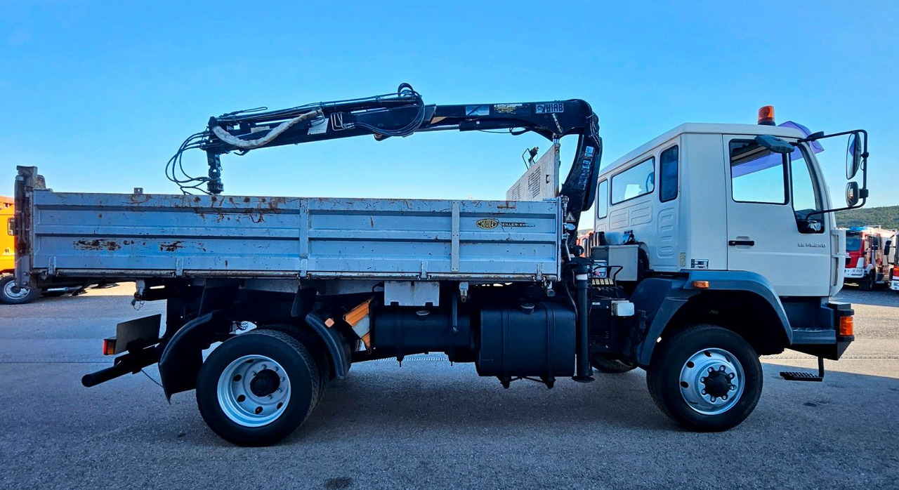 MAN LE 14.250 4x4 HIAB 077BS-2 Kran Greifer - Camion benne, Camion grue: photos 2 MAN LE 14.250 4x4 HIAB 077BS-2 Kran Greifer - Camion benne, Camion grue: photos 2
