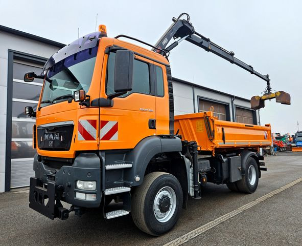MAN TGS 18.320 4x4 BL HIAB 099-BS3 Funk Kran Euro5 - Camion benne, Camion grue: photos 1 MAN TGS 18.320 4x4 BL HIAB 099-BS3 Funk Kran Euro5 - Camion benne, Camion grue: photos 1