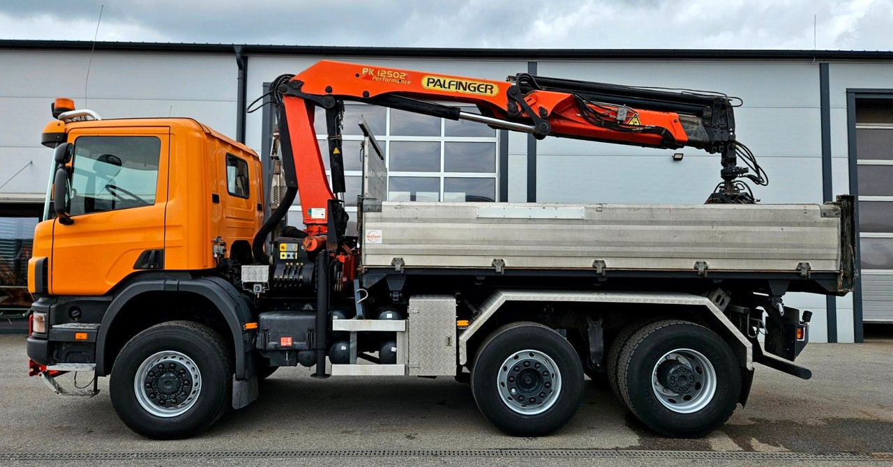 Scania P114 380 6x4-4 Palfinger PK12502 Kran Funk - Camion benne, Camion grue: photos 4 Scania P114 380 6x4-4 Palfinger PK12502 Kran Funk - Camion benne, Camion grue: photos 4