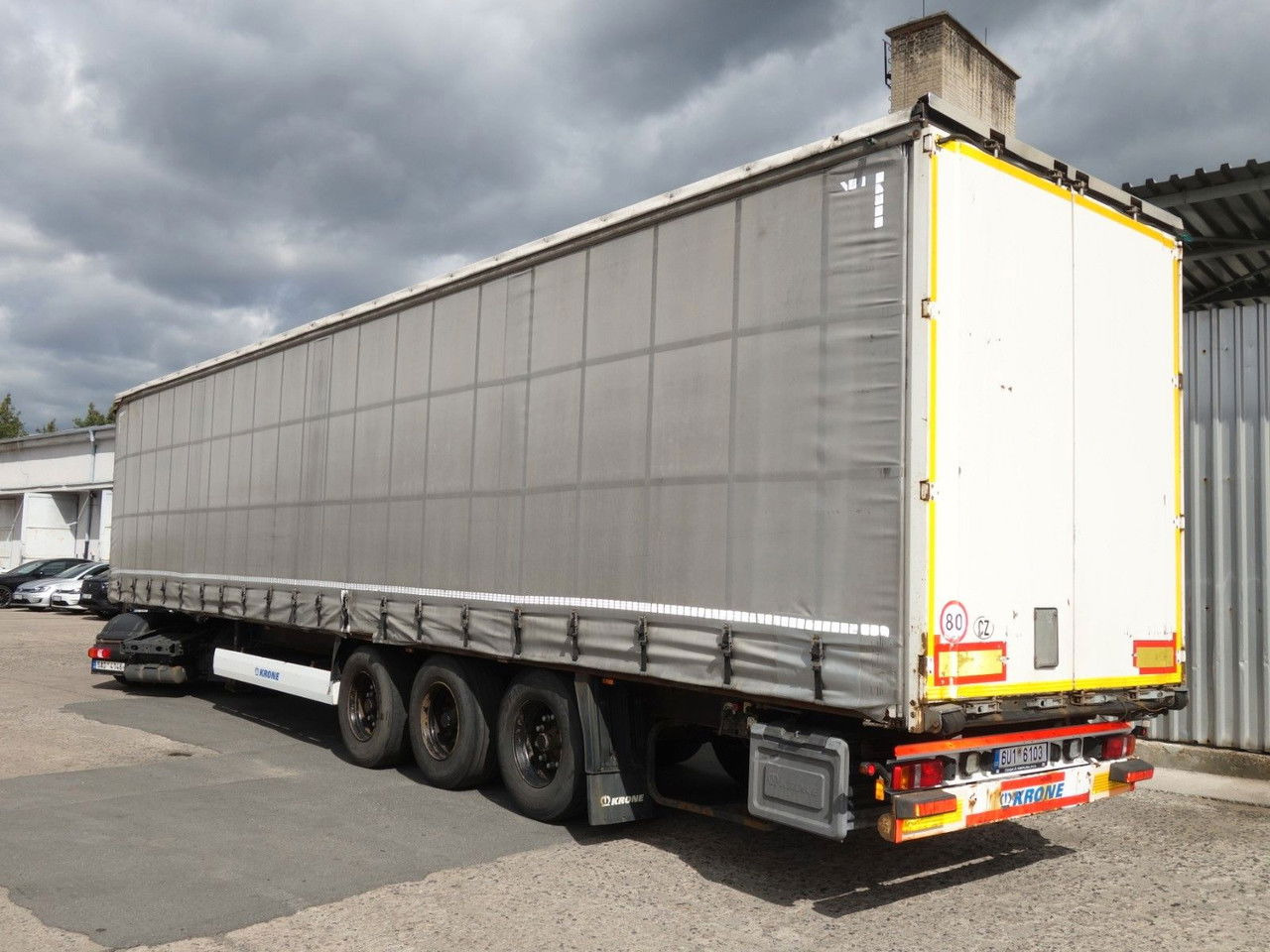 Krone SD Standard, Liftachse - Semi-remorque rideaux coulissants: photos 4 Krone SD Standard, Liftachse - Semi-remorque rideaux coulissants: photos 4