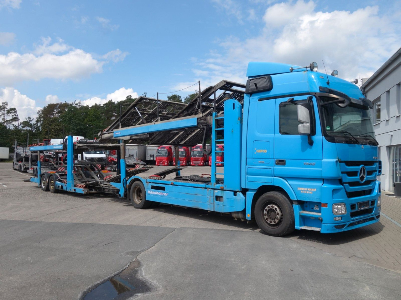 Mercedes-Benz Actros 1846 mit Kässbohrer Metago/Vario - Camion porte-voitures: photos 4 Mercedes-Benz Actros 1846 mit Kässbohrer Metago/Vario - Camion porte-voitures: photos 4