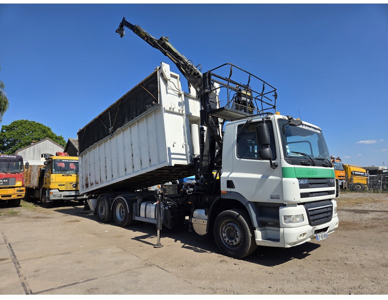DAF CF85.410 6x2 steering axle lenk Tipper Crane HIAB J1320Z - Camion benne, Camion grue: photos 3 DAF CF85.410 6x2 steering axle lenk Tipper Crane HIAB J1320Z - Camion benne, Camion grue: photos 3